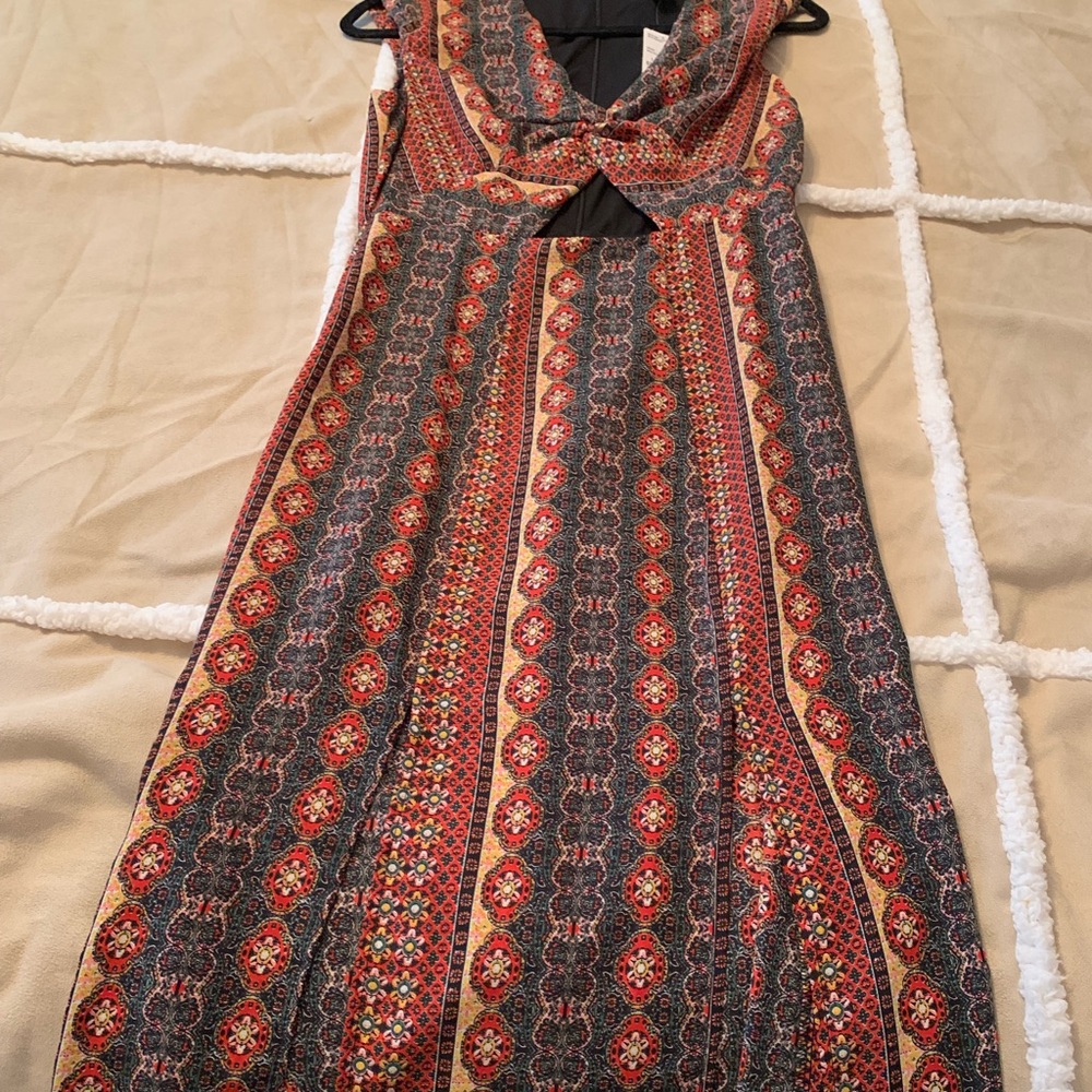 Boho maxi dress with slits